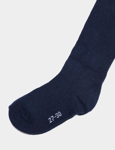 Collants bleu marine fille