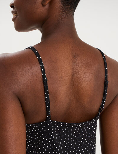 Ensemble pyjama short et d&eacute;bardeur noir femme