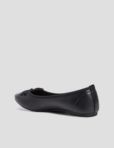 Ballerines avec noeuds noir fille