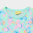 Chemise de nuit mi-longue coton Stitch vert clair fille