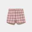 Jupe-short taille &eacute;lastiqu&eacute;e rose fille