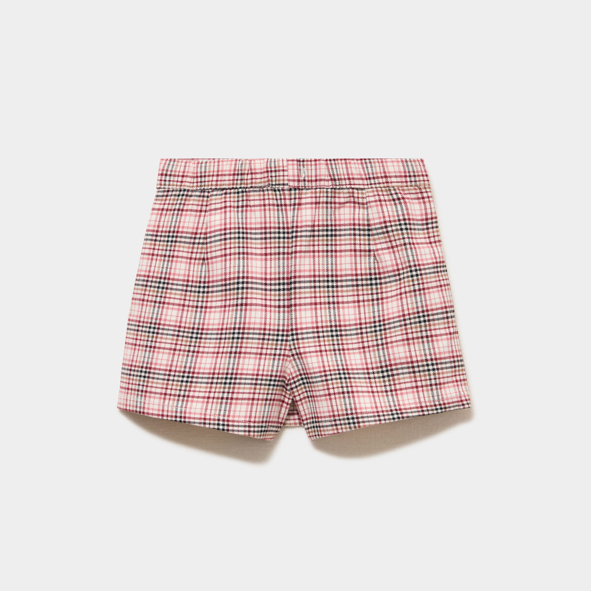 Jupe-short taille &eacute;lastiqu&eacute;e rose fille