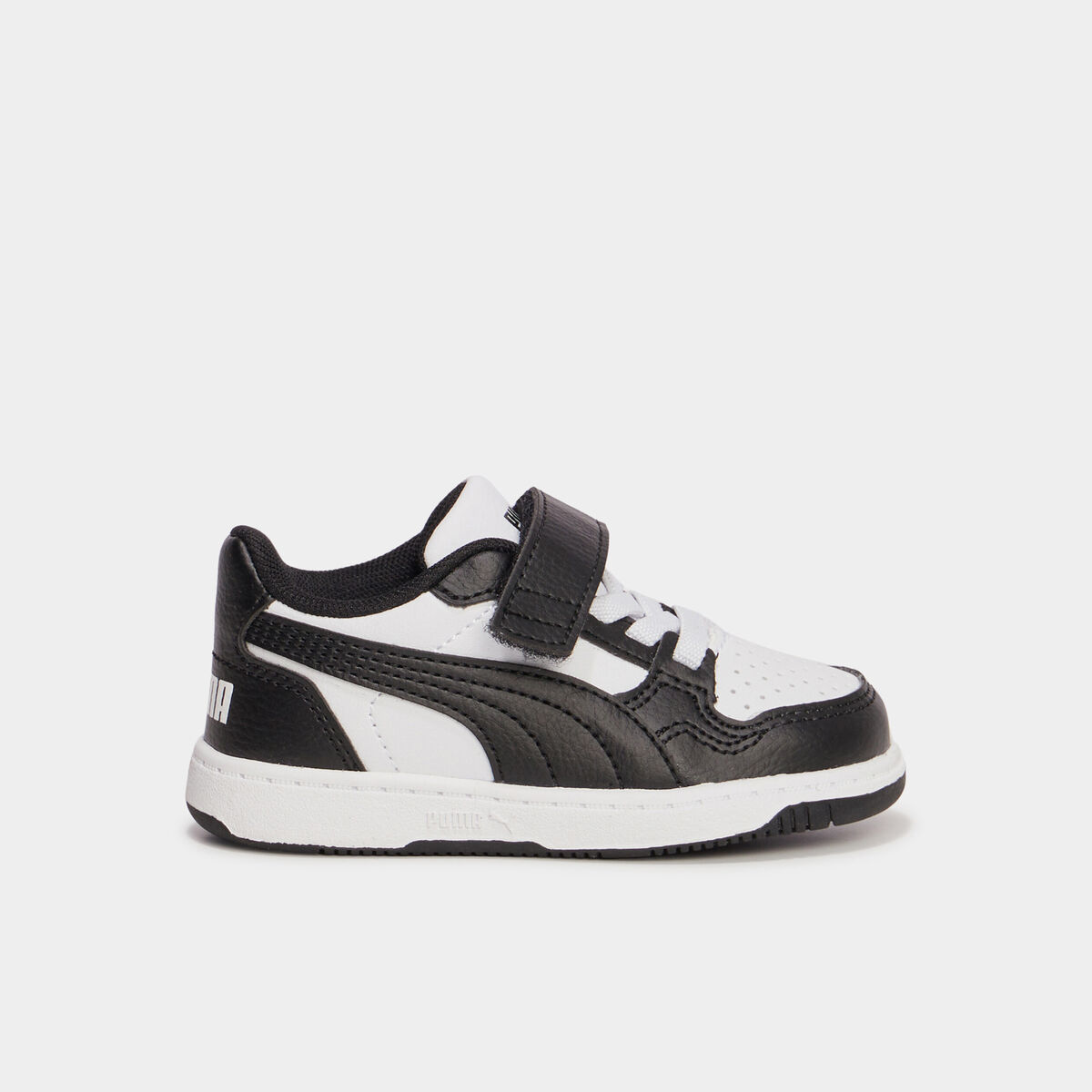 Tennis basses à scratchs Puma Lite noir bébé garçon