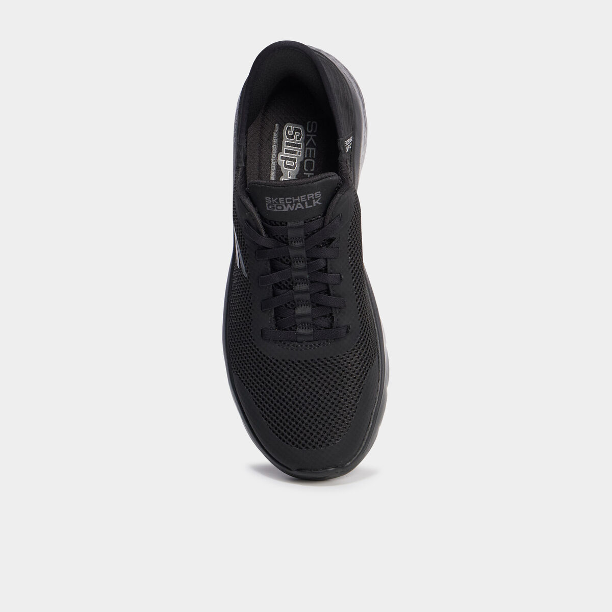 Baskets running lacets élastiqués noir femme