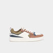Tennis basses &agrave; lacets sable homme