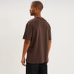 T-shirt manches courtes coton Nirvana marron fonc&eacute; homme