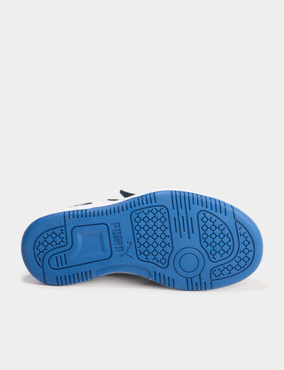 Tennis basses &agrave; lacets Puma Rebound V6 bleu fonc&eacute; gar&ccedil;on