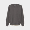 Pull col rond manches longues gris homme