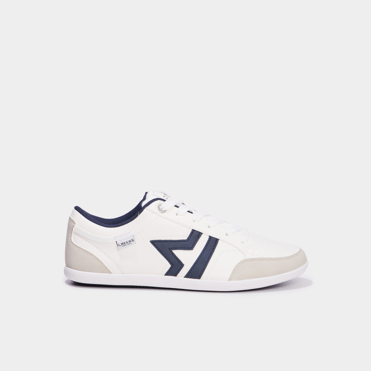 Tennis basses à lacets blanc homme