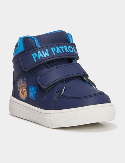 Baskets montantes à scratchs Paw Patrol bleu marine bébé garçon