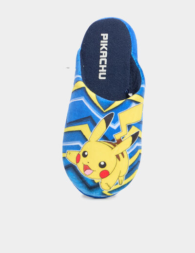 Chaussons mules Pokémon Pikachu bleu garçon