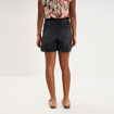 Short mom en jean 5 poches denim noir femme