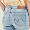 Jeans skinny taille basse denim double stone femme