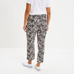 Pantalon fluide coupe cigarette blanc femme