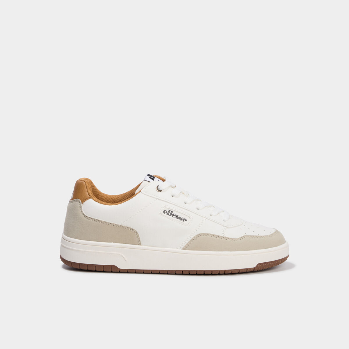 Baskets &agrave; lacets Ellesse jaune moutarde homme