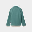 Sweat polaire col camionneur vert fonc&eacute; gar&ccedil;on