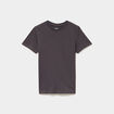 T-shirt en coton manches courtes gris fonc&eacute; gar&ccedil;on