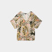 T-shirt manches courtes amples multicolore femme