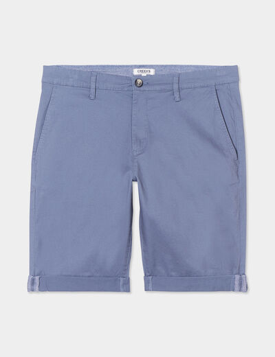 Short chino slim Creeks bleu gris homme