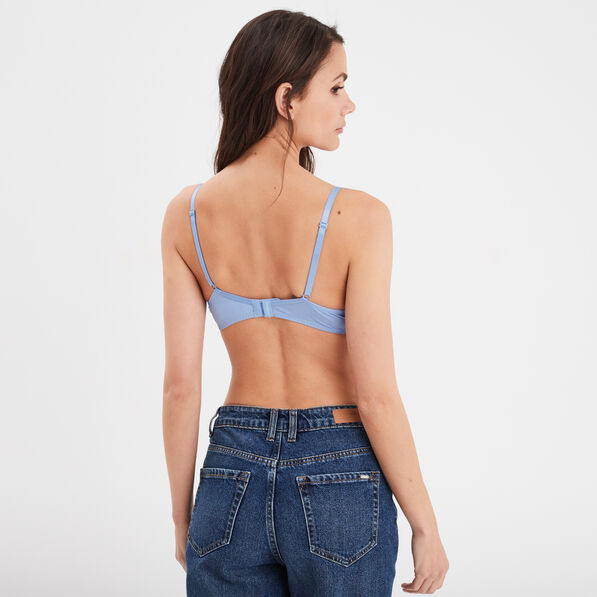 soutien gorge corbeille micro dentelle bleu clair femme Soutien-gorge corbeille micro dentelle bleu clair femme