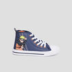 Baskets montantes zippées Naruto bleu marine garçon