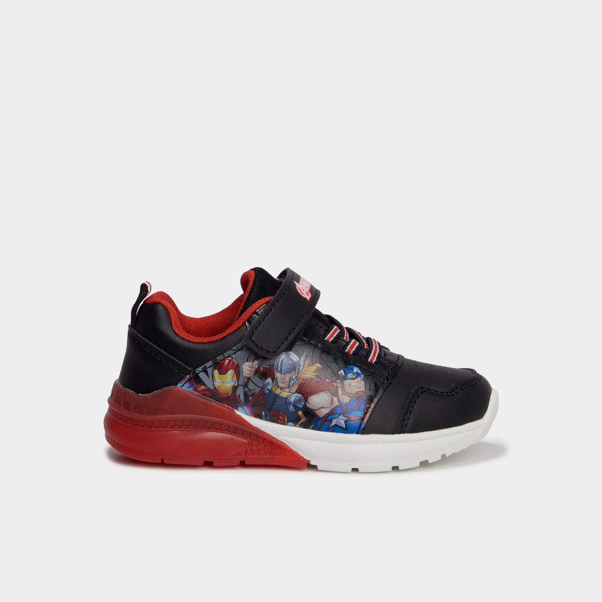 Baskets running lumineuses Marvel noir gar&ccedil;on