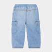 Jeans poches rabats denim bleach b&eacute;b&eacute; gar&ccedil;on