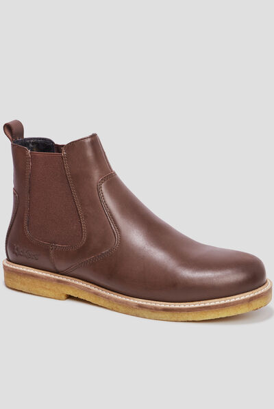 Bottines chelsea en cuir KickHorse marron homme
