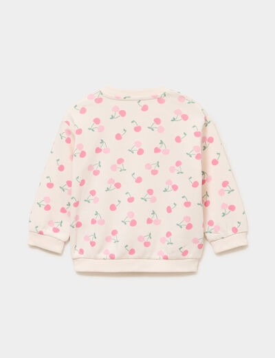 Ensemble sweat et legging creme b&eacute;b&eacute; fille