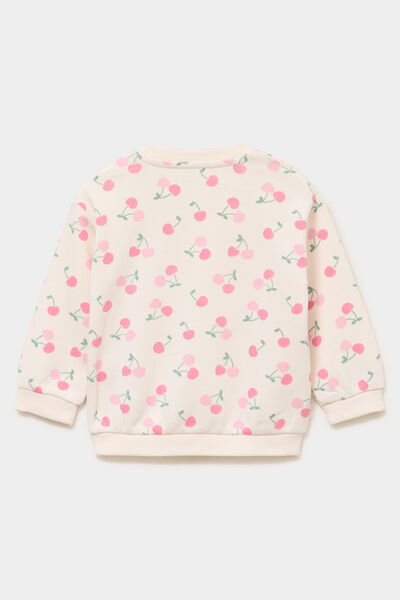 Ensemble sweat et legging creme b&eacute;b&eacute; fille