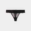 String en dentelle noir femme