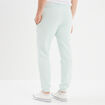 Pantalon jogging droit molleton vert pastel homme