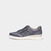 Tennis &agrave; lacets zipp&eacute;es bleu marine femme