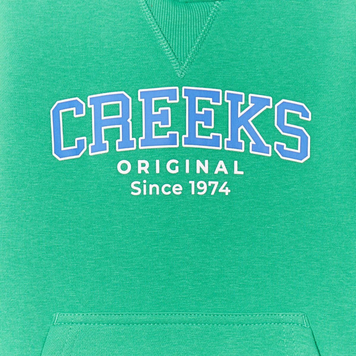 Sweat à capuche hoodie Creeks vert garçon