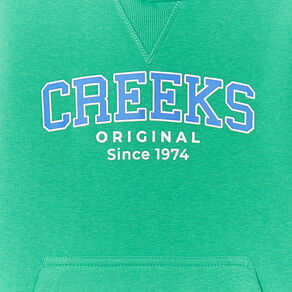 Sweat à capuche hoodie Creeks vert garçon