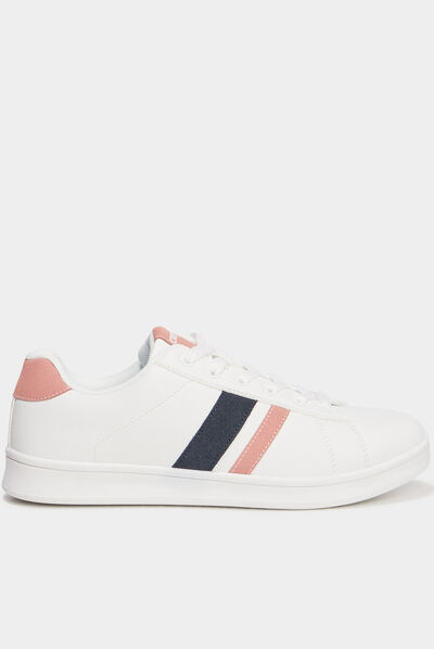 Tennis à lacets Creeks blanc femme
