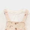 Ensemble 3 pi&egrave;ces avec robe velours ficelle b&eacute;b&eacute; fille