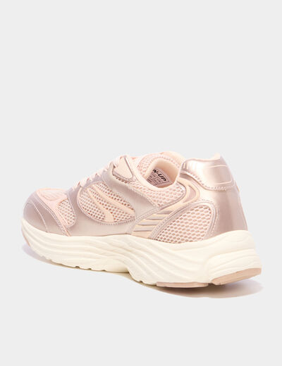 Baskets running rose femme