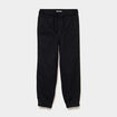 Pantalon jogger doubl&eacute; coton noir gar&ccedil;on
