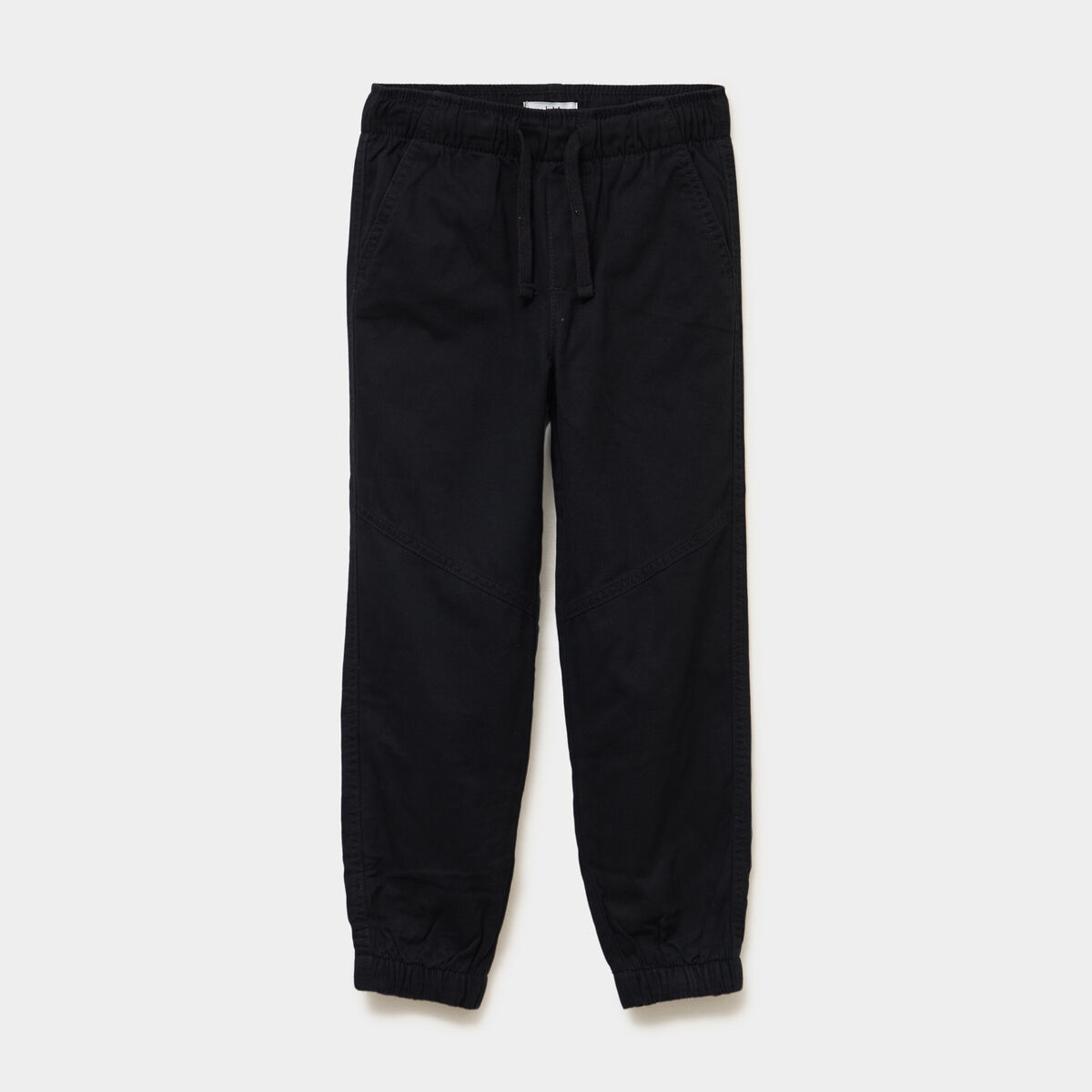 Pantalon jogger doubl&eacute; coton noir gar&ccedil;on