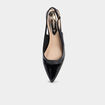 Escarpins vernis &agrave; talons noir femme
