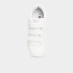 Tennis &agrave; scratchs empi&egrave;cement talon blanc fille