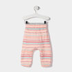 Pantalon à taille élastiquée blanc bébé fille