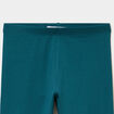 Legging long coton taille &eacute;lastiqu&eacute;e vert fonc&eacute; fille