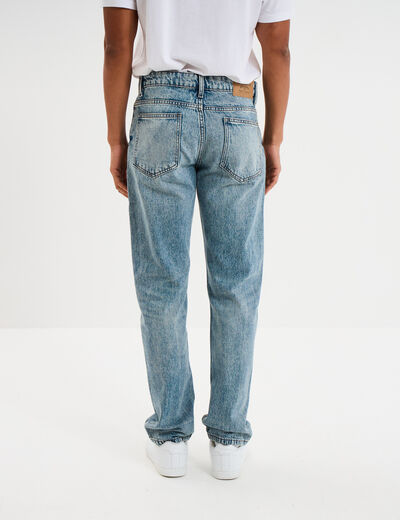 Jeans regular 5 poches coton denim double stone homme