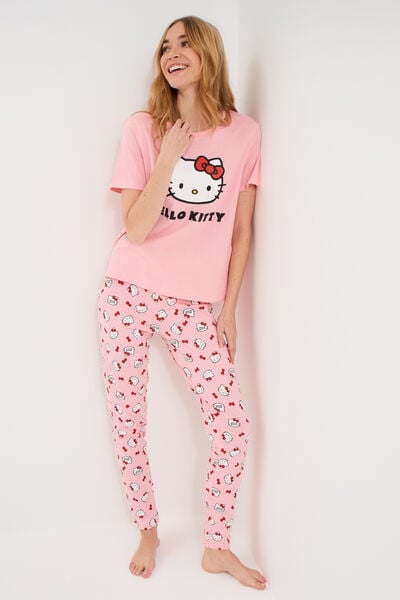 Ensemble pyjama coton Hello Kitty rose femme