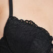 Soutien-gorge corbeille dentelle à coque noir femme