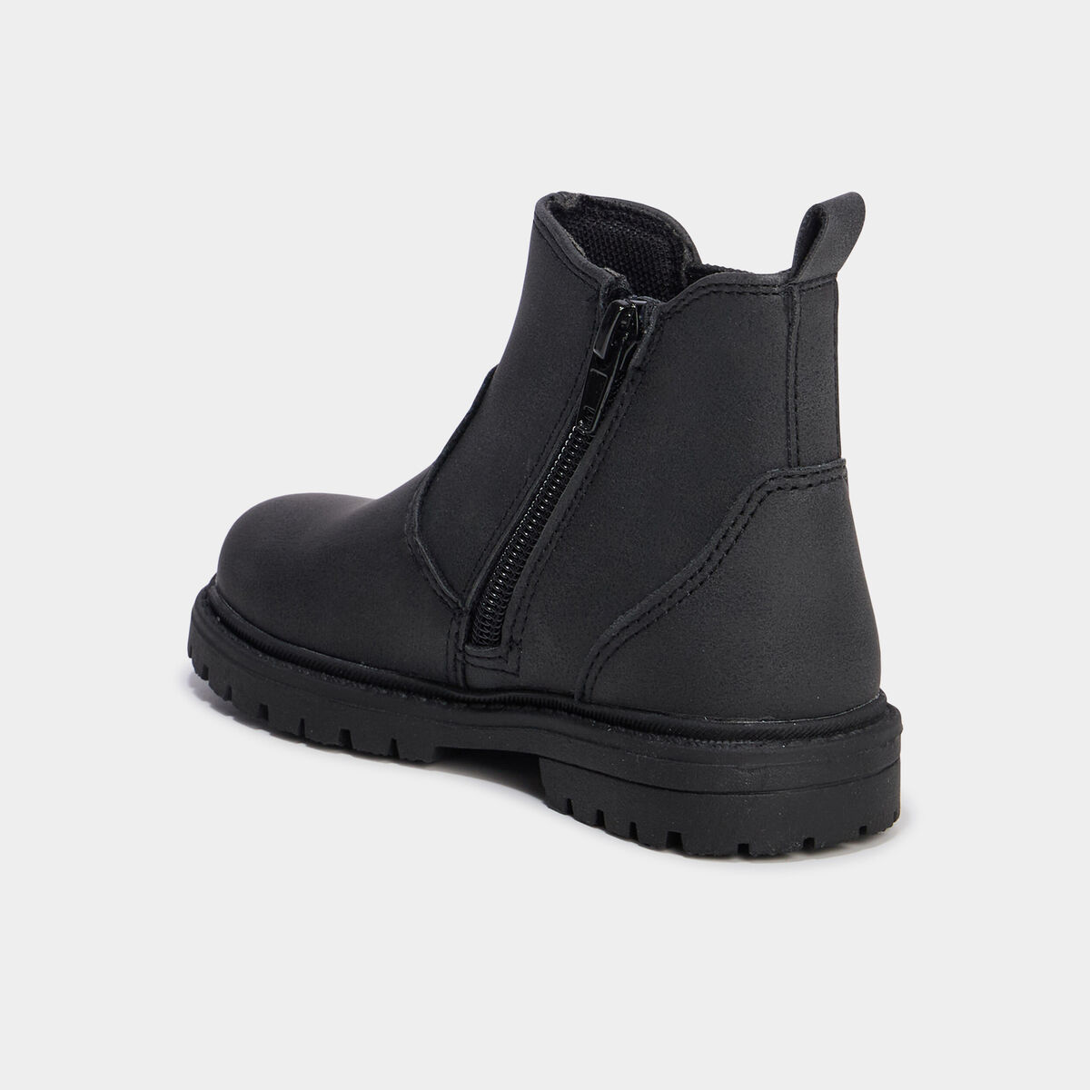 Boots crant&eacute;es noir gar&ccedil;on