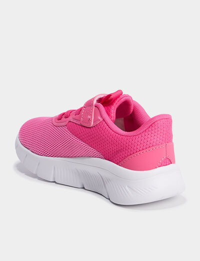 Baskets running scratchs Puma Flexfocus rose fluo fille