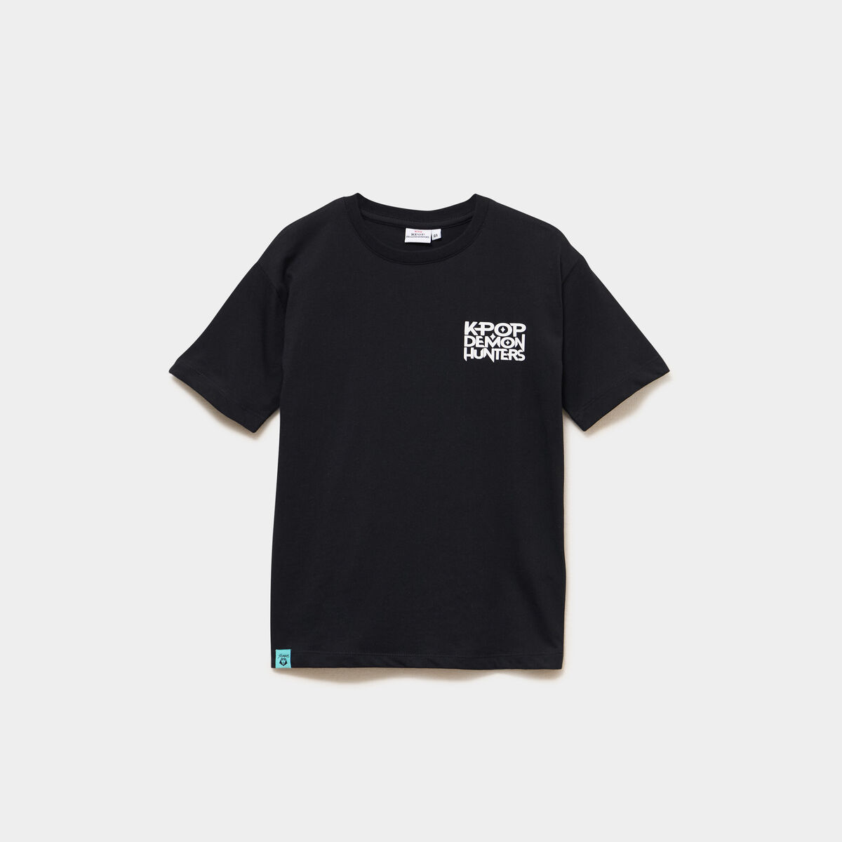 T-shirt col rond K-Pop Demon Hunters noir gar&ccedil;on